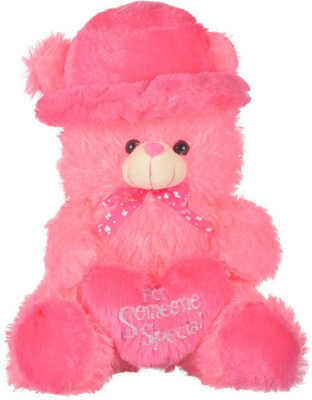 

nb phoenix pink cap teddy bear - 10 cm(Pink)