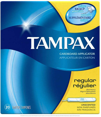 

Tampax Regular Flushable 20 ct Tampons(Pack of 20)
