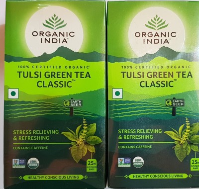 

Organic India CLASSIC Tulsi Green Tea Bags(50 Bags, Box)