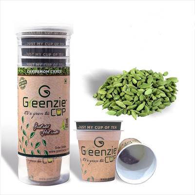

greenzie cup Cardamon Craze Green Tea Cups Cardamom Infusion Tea Plastic Bottle(250 ml)