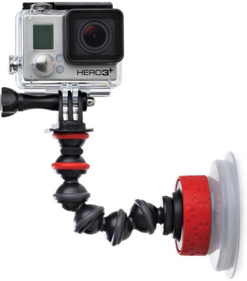 

Joby Action Camera Suction Cup & GorillaPod Arm (Black/Red) for GoPro and Action Sports Video Camera Camcorders Monopod Kit(Black, Red, Supports Up to 1 g)
