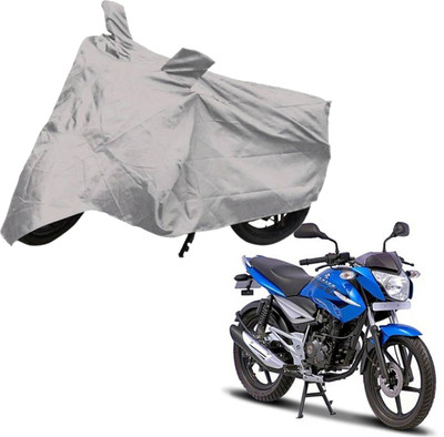 Deeshika Two Wheeler Cover for Bajaj(XCD 125cc, Silver)