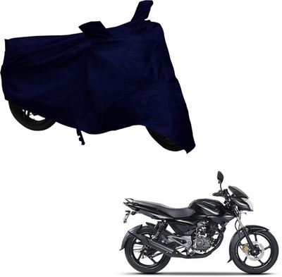 Deeshika Two Wheeler Cover for Bajaj(Pulsar 135 LS DTS-i, Blue)