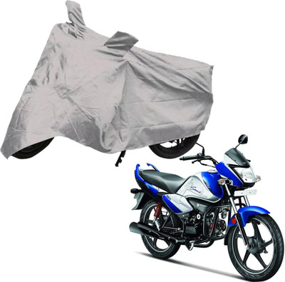 Deeshika Two Wheeler Cover for Hero(Splendor I Smart, Silver)