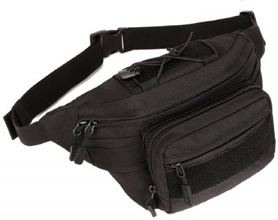 

UNIGEAR Military Fanny Pack Tactical Waist Bag Pack Water-Resistant Hip Belt Bag Pouch for Hiking Climbing Outdoor Bumbag Waist Bag(Black)