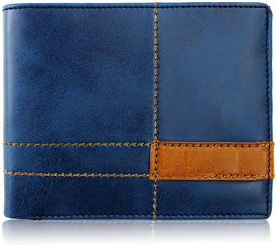 

Designer Bugs Men Blue Artificial Leather Wallet(6 Card Slots)