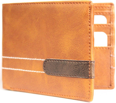 

wildedge Men Tan Artificial Leather Wallet(6 Card Slots)