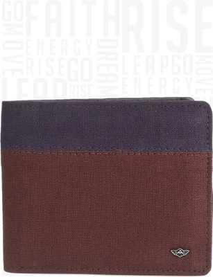 

Metronaut Men Brown, Blue Genuine Leather Wallet(4 Card Slots)