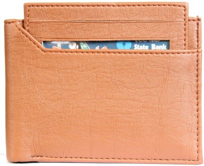 

wildedge Men Tan Artificial Leather Wallet(5 Card Slots)