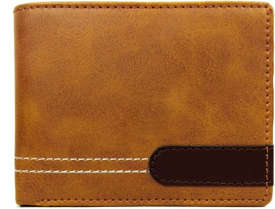 

Yakult Men Tan Artificial Leather Wallet(6 Card Slots)