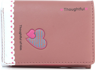 

b4bags Girls Pink Artificial Leather Wallet(6 Card Slots), Rosy wood