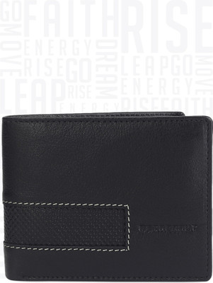 

Metronaut Men Black Genuine Leather Wallet(4 Card Slots)