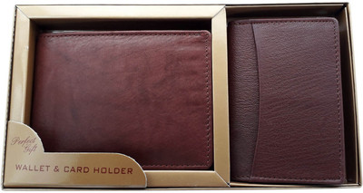 

Baluchi Men Brown Genuine Leather Wallet(8 Card Slots)