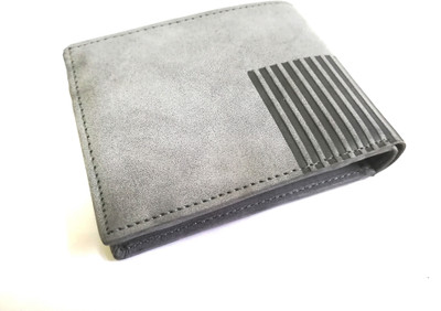 

pantheer marrketing Men Grey Artificial Leather Wallet(4 Card Slots)