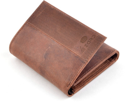 

LEZARD Men Brown Genuine Leather Wallet(6 Card Slots)