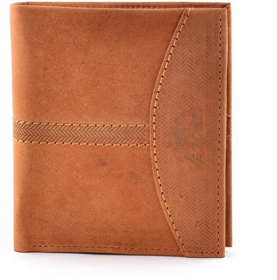 

LEZARD Men Tan Genuine Leather Wallet(6 Card Slots)