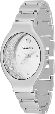 

WANTON NS001S09 silver color ovel shaped professional and high quality women watch Watch - For Girls