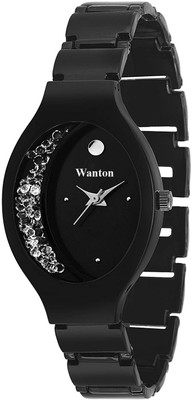 

WANTON NS001S09 Black color ovel shaped professional and high quality women watch Watch - For Girls
