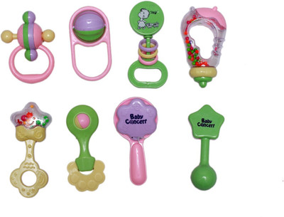 

Poddar Fashion Square Presents New Born Baby Cute & Attractive Dugi Dugi Rattle Set Sweet Cuddle Infant Non Toxic Of JhunJhuna Lovely Mixed Colour Ful For Babies Girl And Boy Unisex Teethers Gift Set Toy With Attractive Figures Rattle(Multicolor)