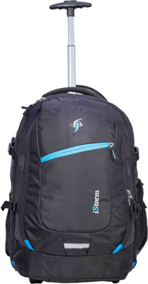 

Istorm Backpack Overnighter Trolley Black & Skublue 45 L Trolley Laptop Backpack(Black), Is-427