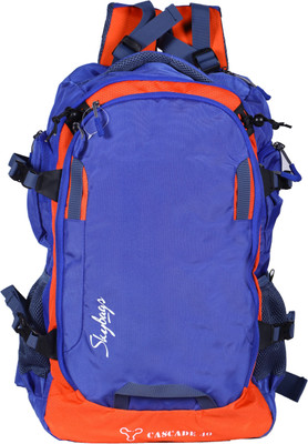 

Skybags Cascade Weekender 40 L Backpack(Blue, Orange), Multicolor