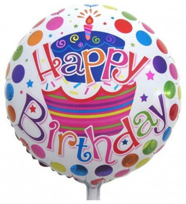 

Theme My Party Printed Happy Birthday Balloon(Multicolor, Pack of 1)