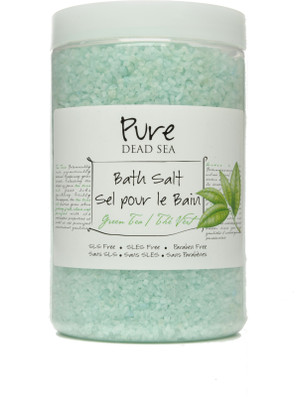 

Pure Dead Sea Green Tea Natural Bath Salt for Relaxation Soft & Nourish Skin for Men & Women(1000 g)