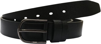 

Santalum Men Formal Black Artificial Leather Belt