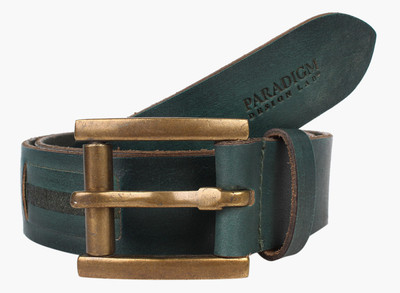 

Paradigm Design Lab Men Casual Green Genuine Leather Belt, Olive
