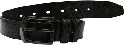 

Santalum Men Formal Black Artificial Leather Belt