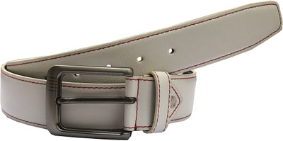 

Santalum Men Casual White Artificial Leather Belt