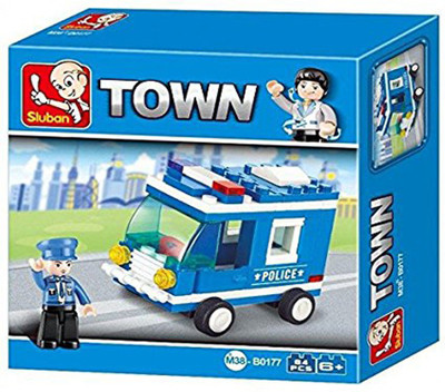 

Sluban City Police Car Building Block Toys| LEGO Compatible | Educational Toy Set | M38-B0177 (6 Pcs)(Multicolor)