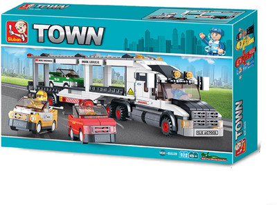 

Sluban Track Transporter Truck Building Block Toys | LEGO Compatible | Educational Toy For Kids | M38-B0339 (496 Pcs)(Multicolor)
