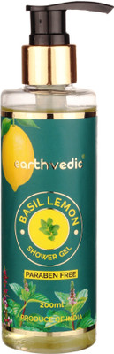 

earthvedic Basil Lemon Shower Gel - Paraben Free - 200ml(200 ml)