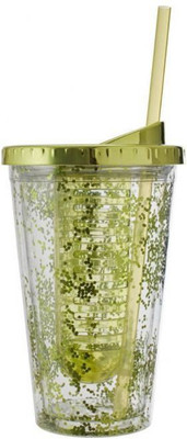 

HomeTown Double Wall Sipper 470 Ml With Glitter 470 ml Sipper(Pack of 1, Green)