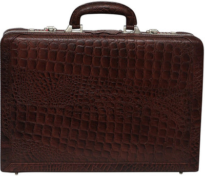 

HICLASS Leather Briefcase Medium Briefcase - For Men(Brown)