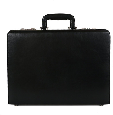 

HICLASS Leather Briefcase Medium Briefcase - For Men(Black)