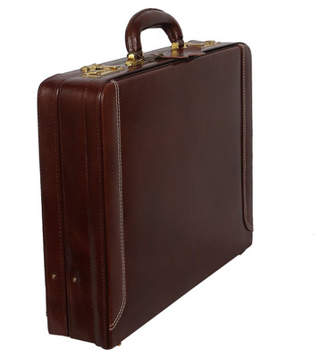 

HICLASS Leather Briefcase Medium Briefcase - For Men(Brown)