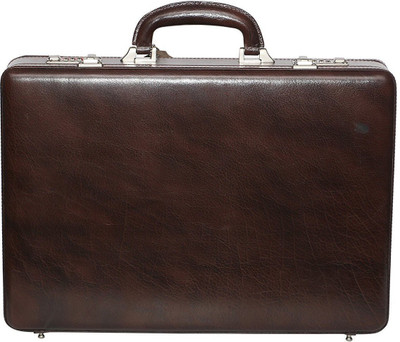 

HICLASS Leather Briefcase Medium Briefcase - For Men(Brown)