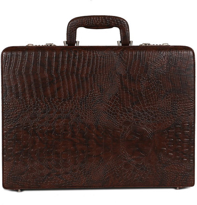 

HICLASS Leather Briefcase Medium Briefcase - For Men(Brown)