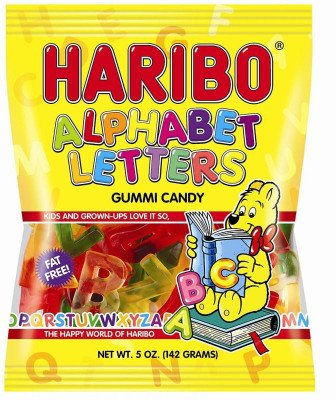 

Haribo Alphabet Letters Gummi Candy - 142g (5oz)