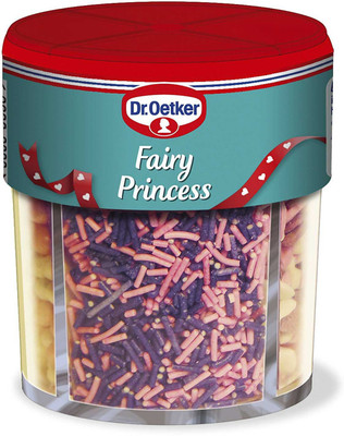 

Dr.Oetket Fairy Princess, Mix of Coloured Sugar Shapes & Strands - 77g
