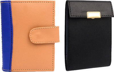 

OKASTA Combo of 1 Leatherite ATM With Money Clip Limited Edition & 1 Elegant Business ATM / ID / DEBIT / CREDIT / VISITNG 15 Card Holder(Set of 2, Multicolor)