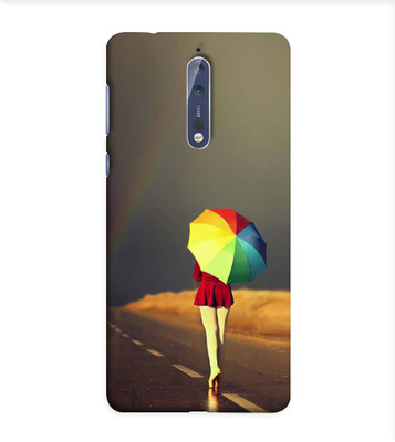 OBOkart Back Cover for Nokia 8(No rain no rainbow, Shock Proof)