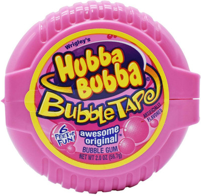 

Wrigleys Hubba Bubba Bubble Tape Awesome Original Bubble Gum - 56.7g (2oz) NA Chewing Gum(56.7 g)