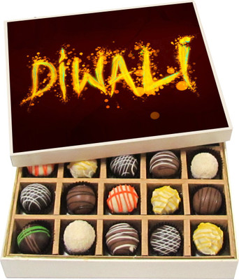 

Chocholik Diwali Sweets - Diwali - Dark, Milk, White Chocolate Truffles - 20pc Truffles(300 g)