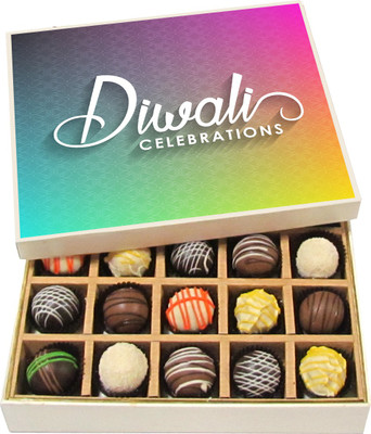 

Chocholik Diwali Sweets - Diwali Celebrations - Dark, Milk, White Chocolate Truffles - 20pc Truffles(300 g)