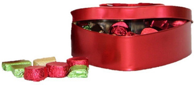 

Dripping Premium Chocolate 3 Crazy Flavor Chocolates in Red Heart Tin Box Bars, Fudges(300 g)