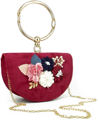 

Dockstreet Party Maroon Clutch
