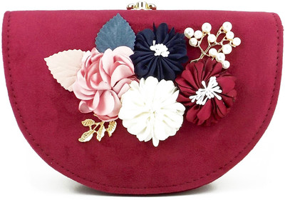 

Ripley Handbags Party Maroon Clutch